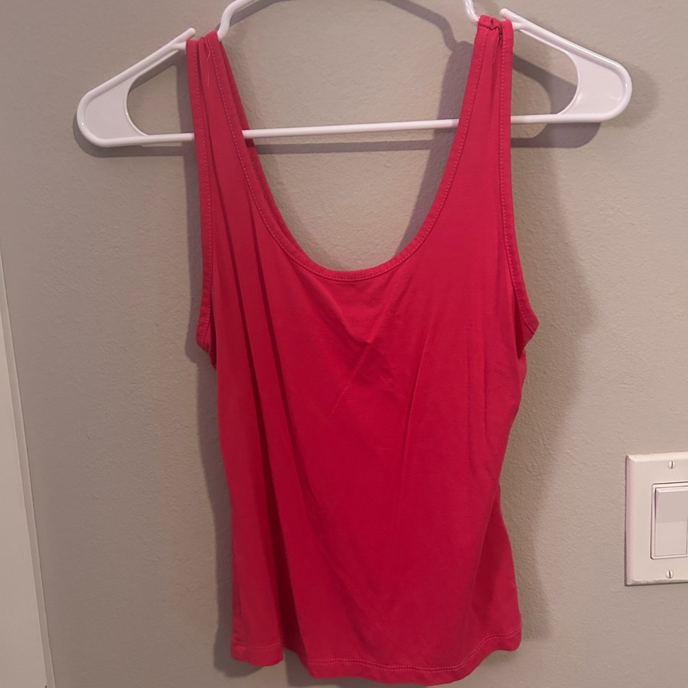 SHEIN Hot Pink Sleeveless Tank Top